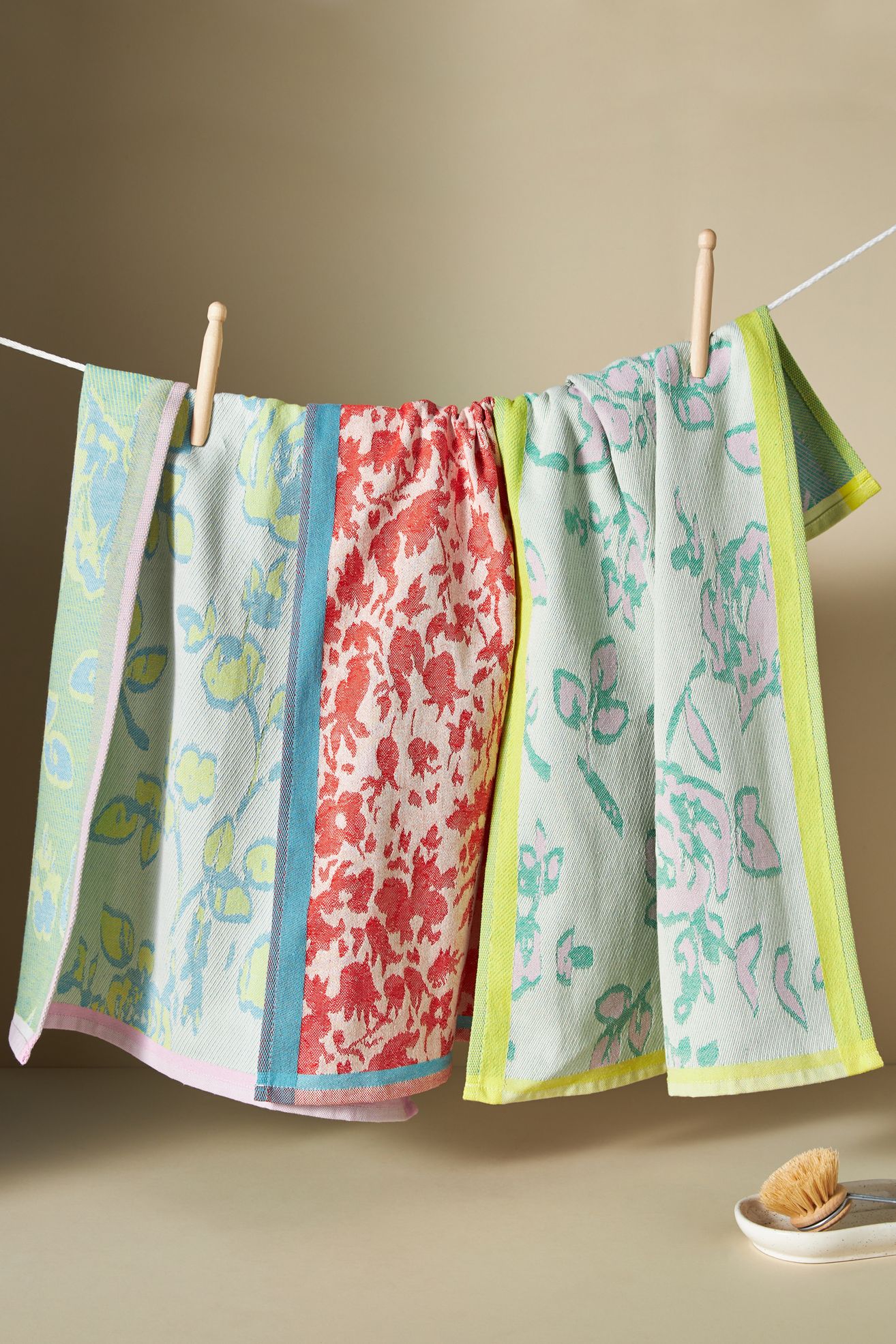 Emery Jacquard Dish Towels, Set of 3 - Multi, Standard, Set Of 3
