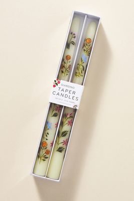 Garden Taper Candles, Set of 2