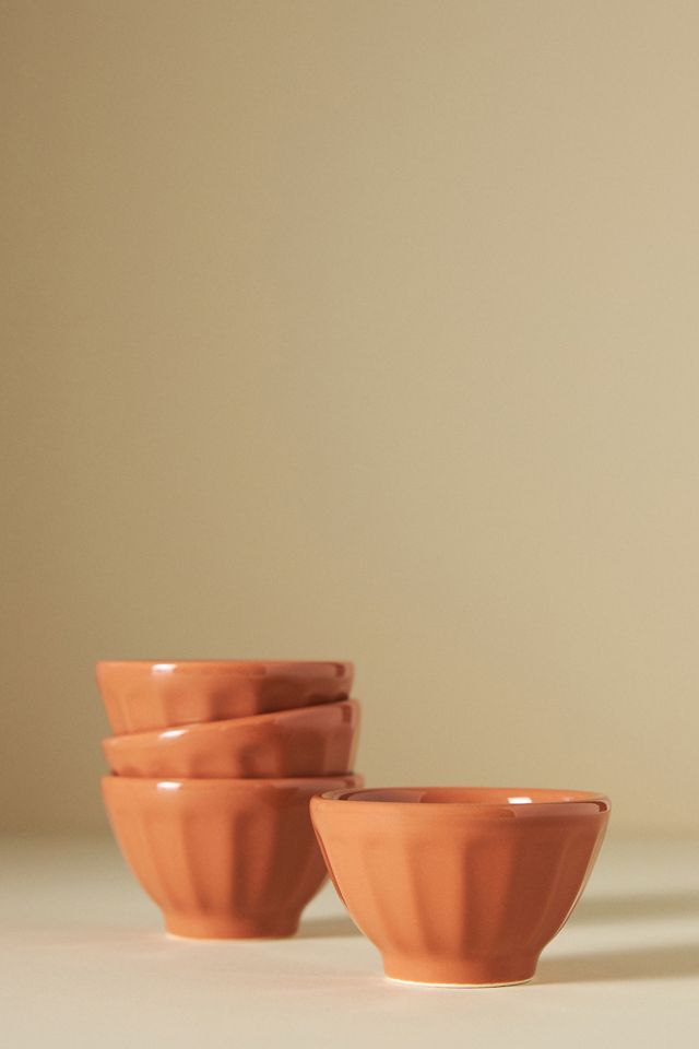 Shiny Mini Latte Bowls, Set of 4