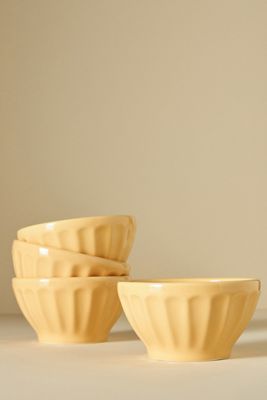 Shiny Latte Cereal Bowls, Set of 4
