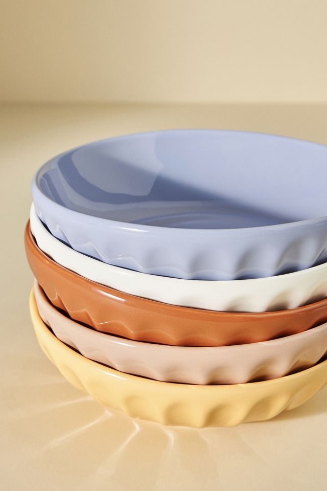 Shiny Latte Pasta Bowls, Set of 4 #2