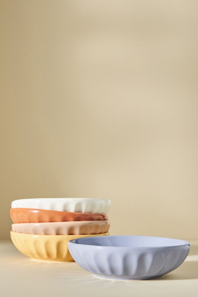 Shiny Latte Pasta Bowls, Set of 4 #1