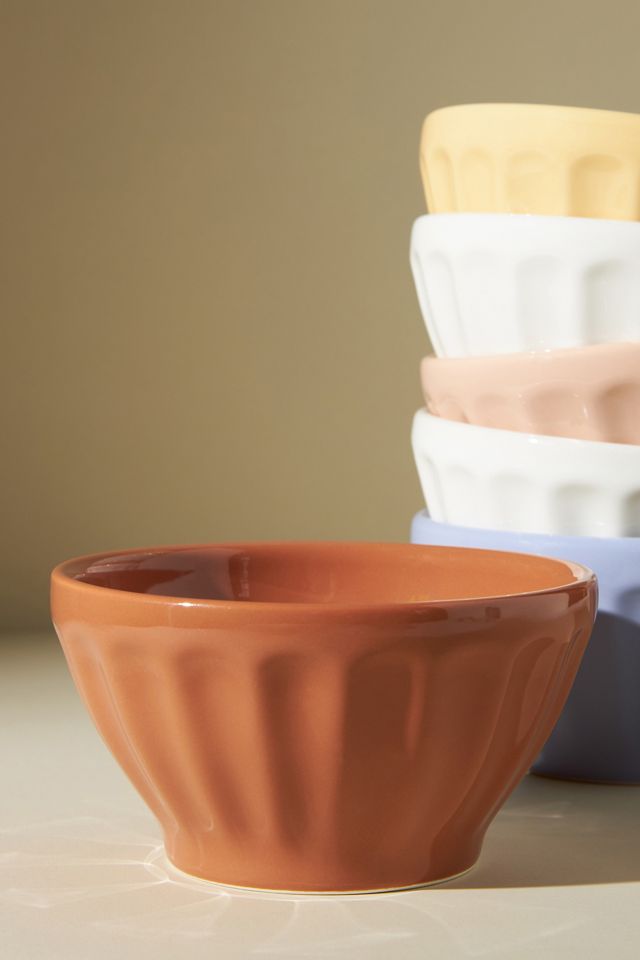Assorted Shiny Latte Cereal Bowls, Set of 6 #1