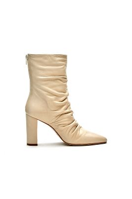 Matisse Colette Ruched Booties In White