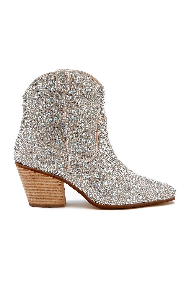 Rhinestone booties outlet