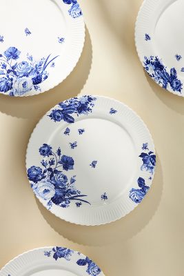 Anthropologie Abi Dinner Plates, Set Of 4 By  In Blue Size S/4 Dinner