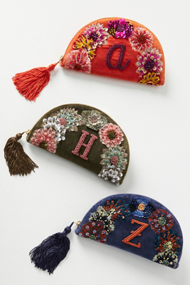 Anthropologie ★ Beaded Monogram Pouch Beaded Monogram Pouch | Anthropologie