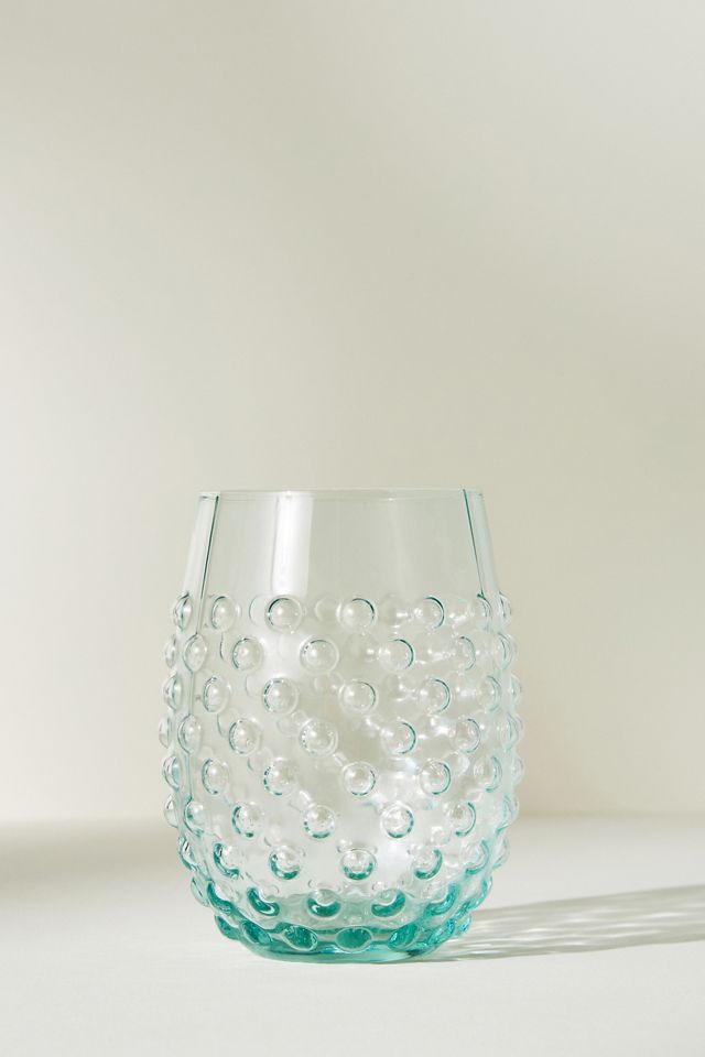 Eva Stemless Hobnail Wine Glasses, Set of 4 #1