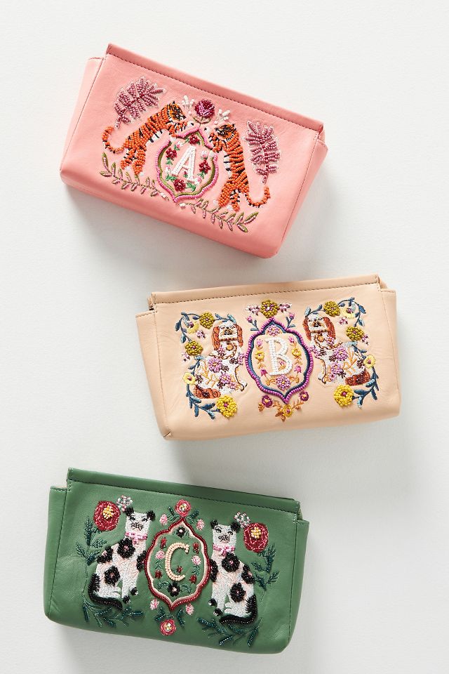 Anthropologie monogram pouch new arrivals