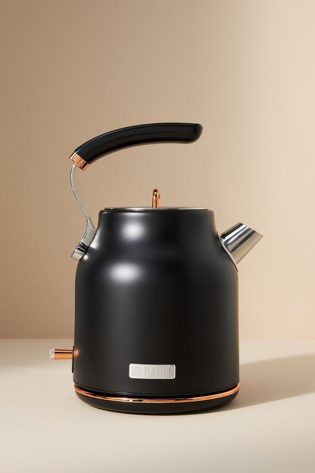 ELECTRIC RETRO ROSE GOLD TEA KETTLE