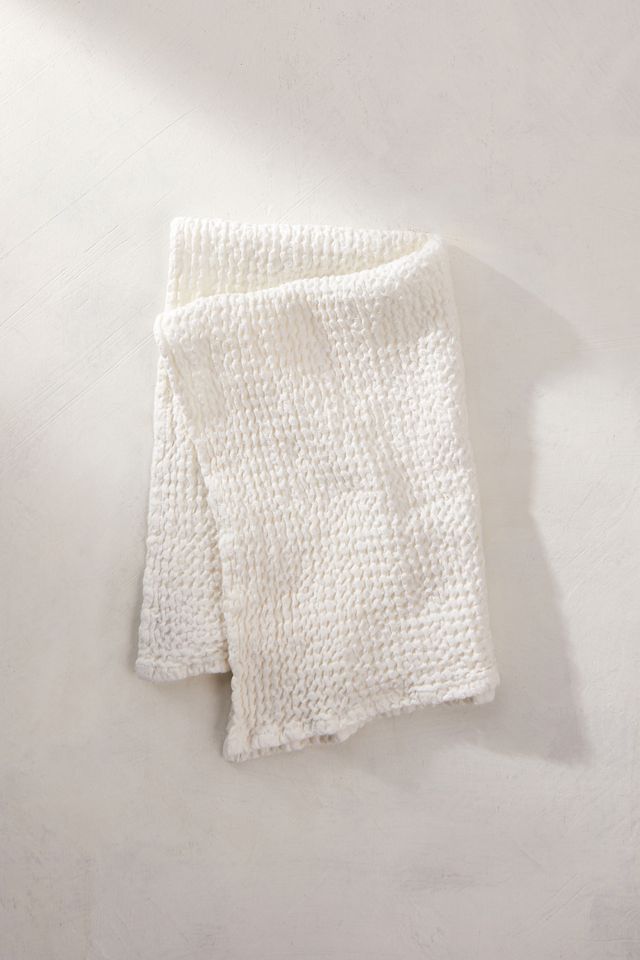 Waffle Weave Face Towel #1