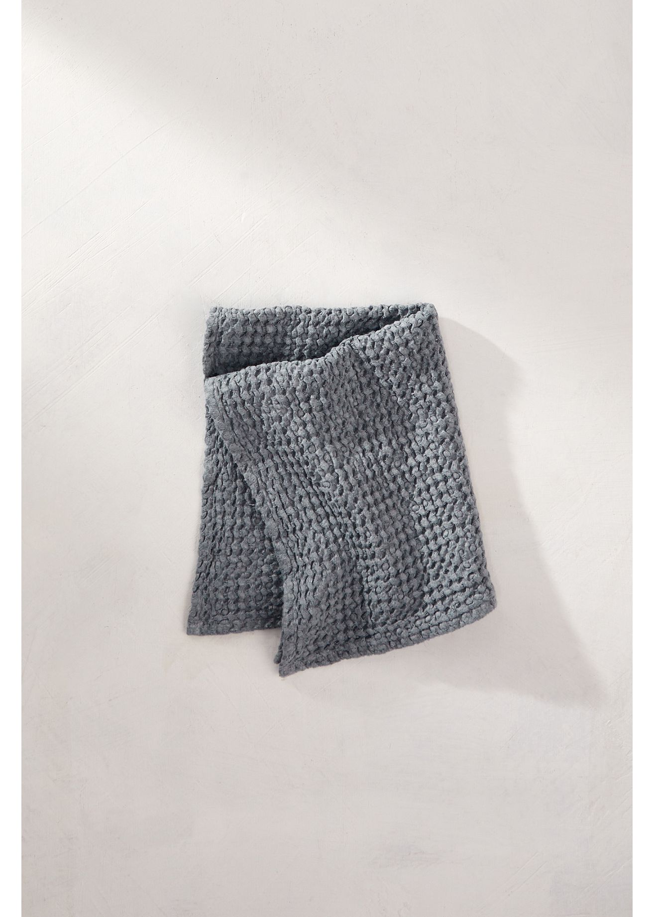 Waffle Weave Hand Towel - Light Grey, One Size