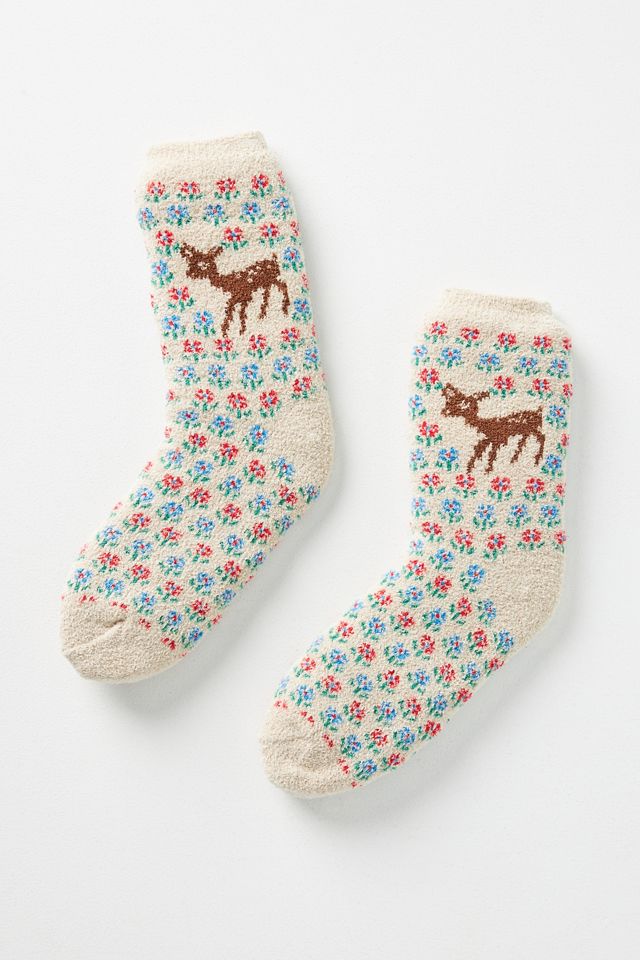 Deer Cozy Socks Anthropologie