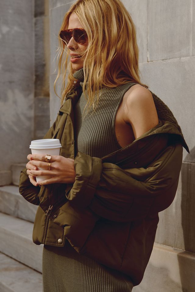 Stateside Luxe Thermal Turtleneck Dress #1