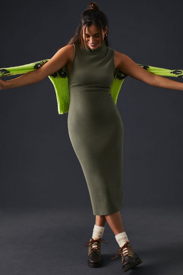 Stateside Luxe Thermal Turtleneck Dress