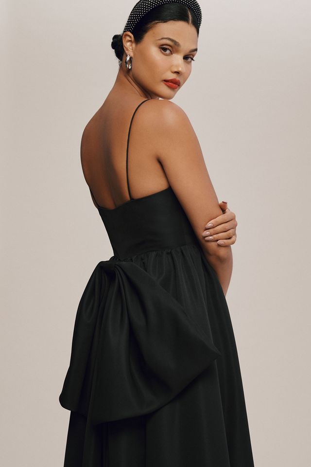 Sachin & Babi Hadley V-Neck Back-Bow Empire Gown #1