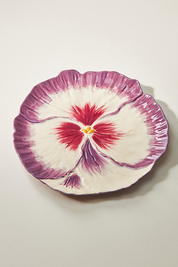 Anthropologie Lilypad Side Plate By  In Purple Size Dst Plate
