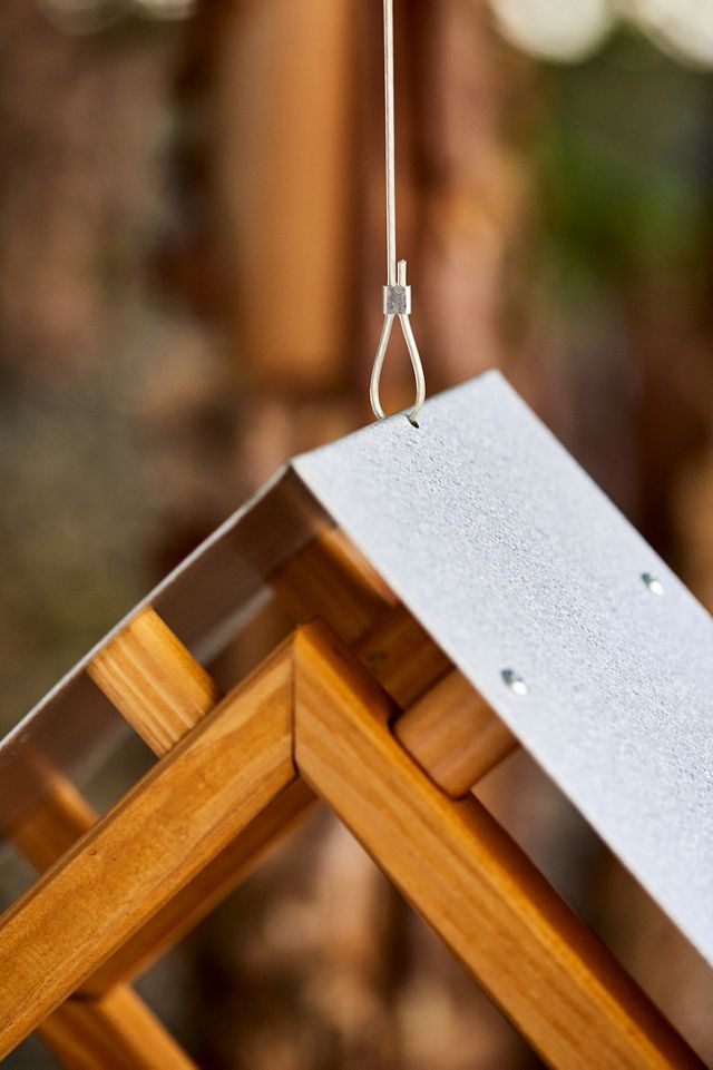 Triangle Hanging Bird Table #1