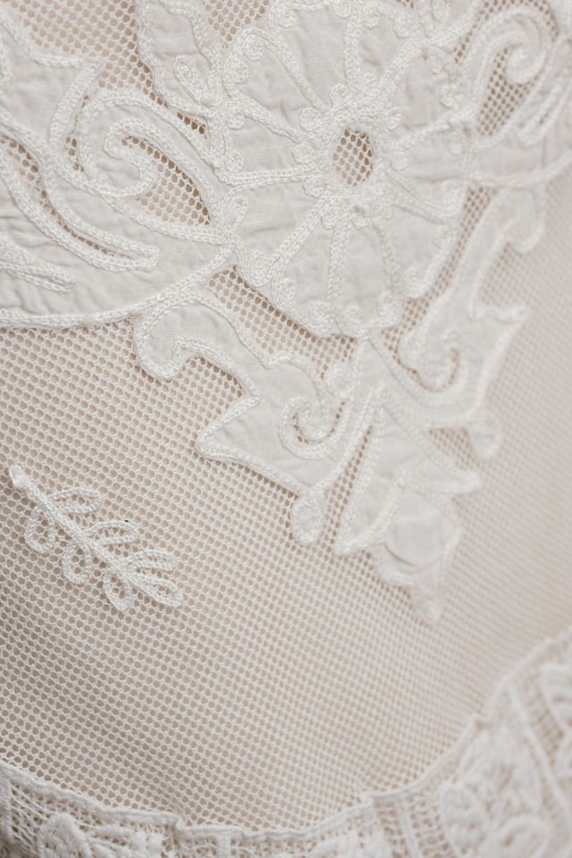 BHLDN Gaspard Straight-Neck Lace Wedding Gown #5