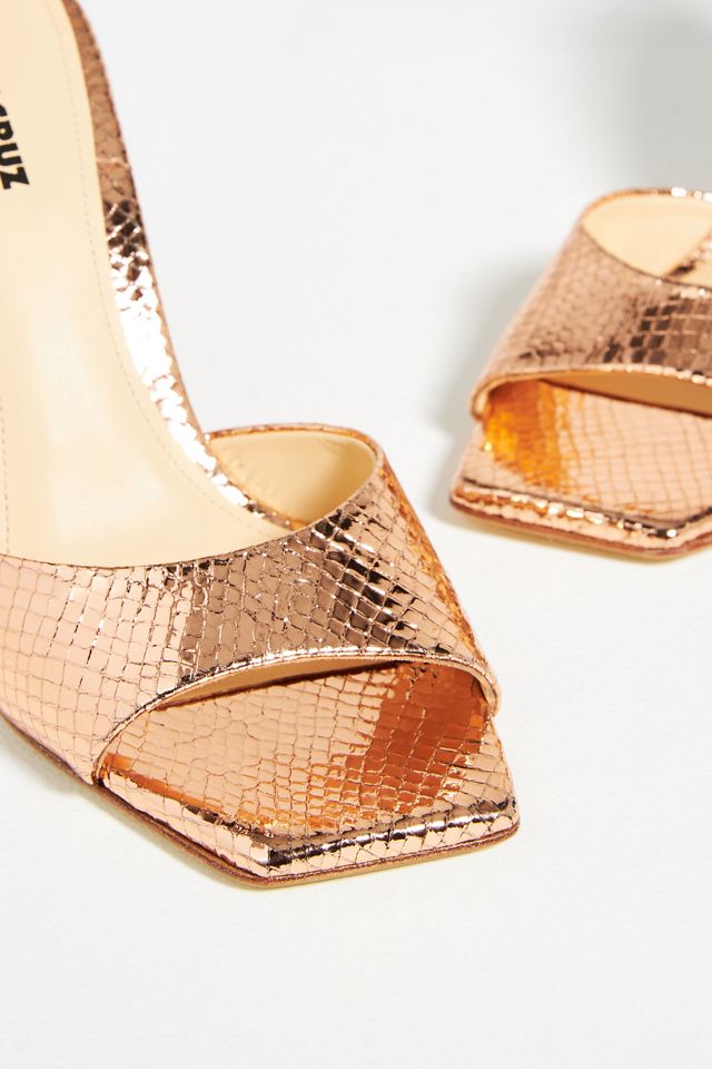 Lola Cruz Metallic Wedge Heels #2
