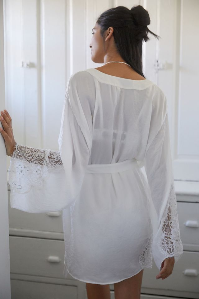 By Anthropologie Lace Robe #1