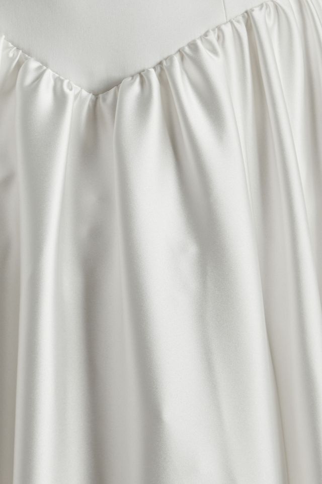Jenny by Jenny Yoo Sheridan Drop-Waist Stretch-Satin Wedding Gown #7