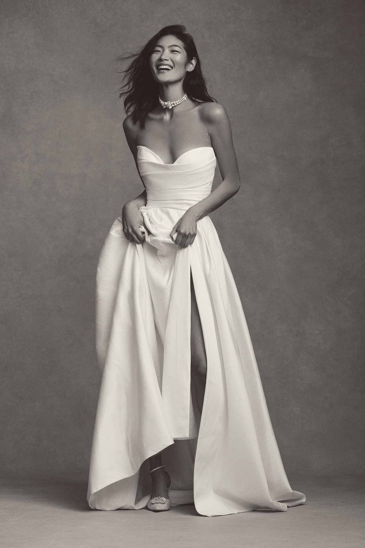 Jenny Yoo Preston Strapless Ball-Skirt Taffeta Wedding Gown