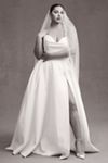 Jenny Yoo Preston Strapless Ball-Skirt Taffeta Wedding Gown