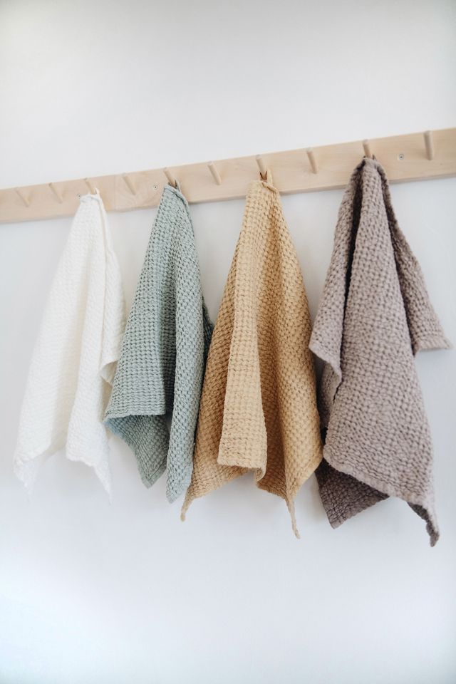 Roan Iris Waffle Hand Towel #1