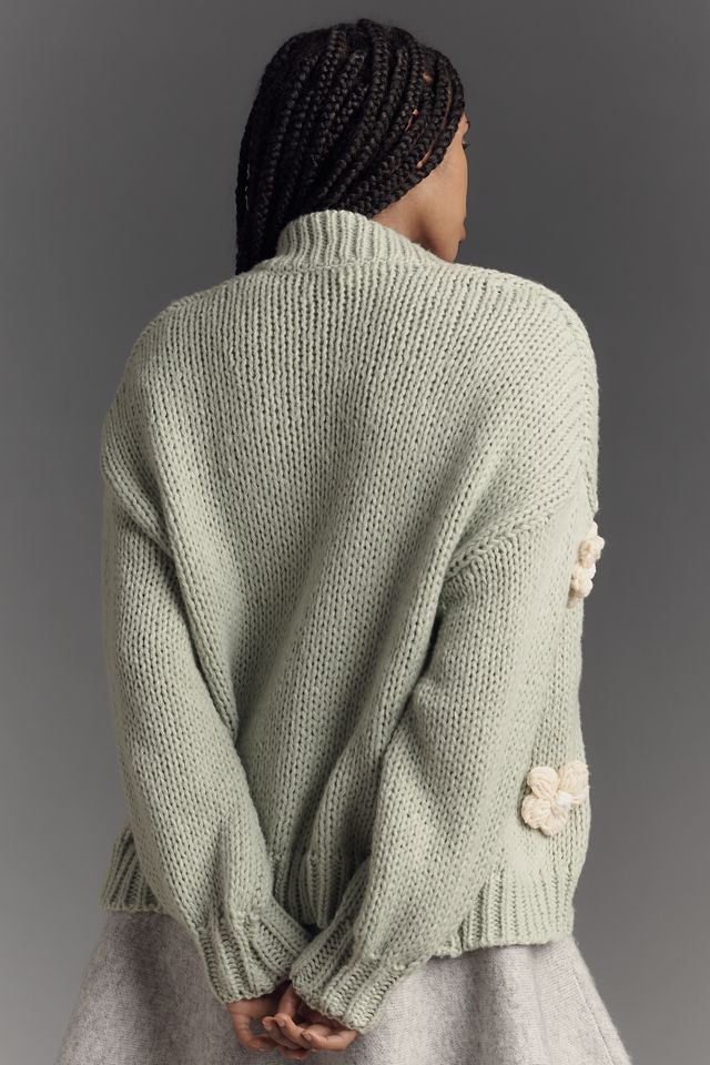The Susannah 3D Flower Cardigan Sweater #1