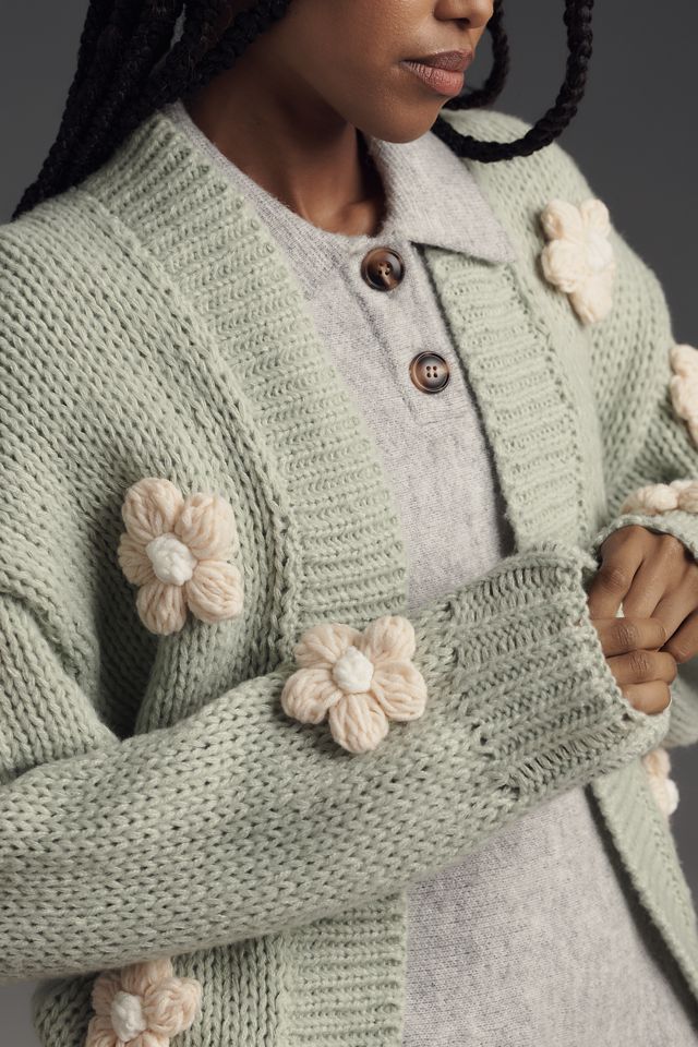 The Susannah 3D Flower Cardigan Sweater #3