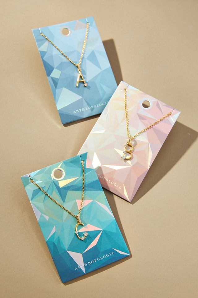 Pavé Monogram Necklace #1