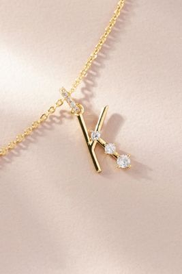 Pavé Monogram Necklace
