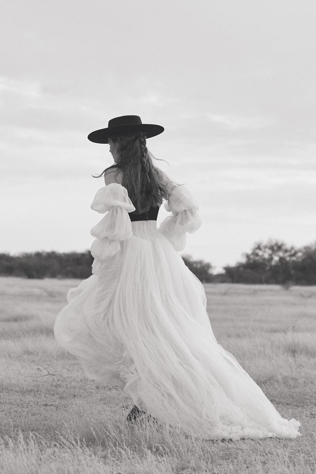 Watters Magali Strapless Pleated Mesh Wedding Gown #8