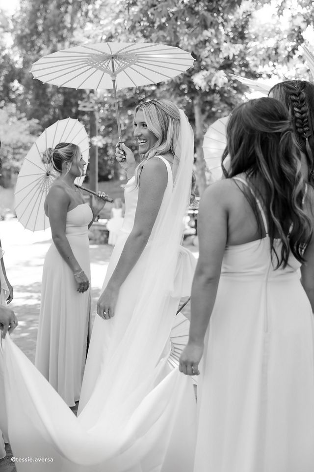 Wtoo by Watters Laurie Square-Neck Bow Satin Wedding Gown #5