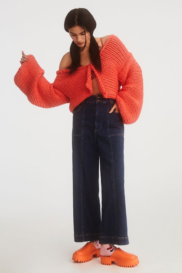 By Anthropologie Cozy Knit Hooded Cardigan Sweater #1
