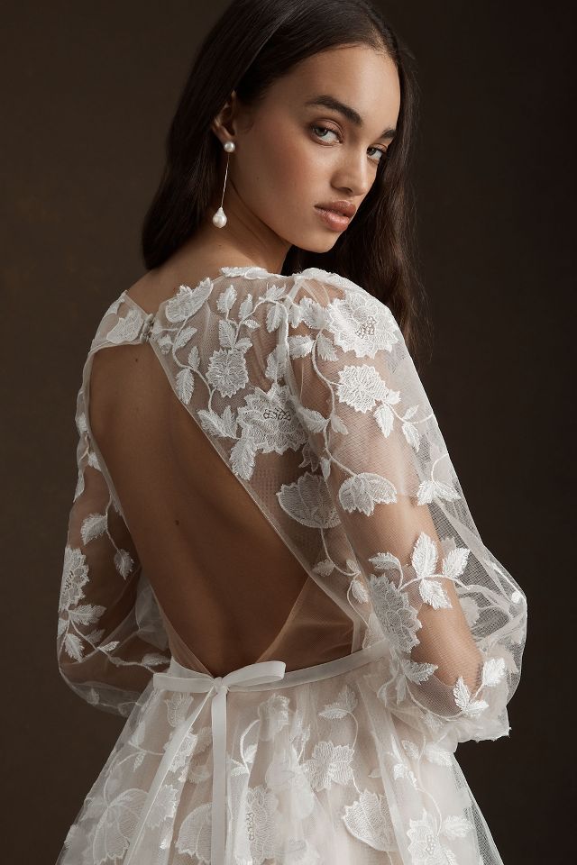 Willowby by Watters Olena Long-Sleeve Lace Wedding Gown #2
