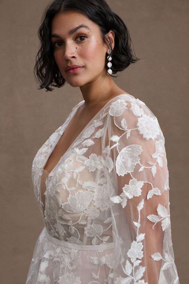 Willowby by Watters Olena Long-Sleeve Lace Wedding Gown