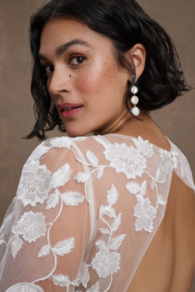 Willowby by Watters Olena Long-Sleeve Lace Wedding Gown #6