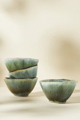 Anthropologie Set Of 4 Camilla Cereal Bowls