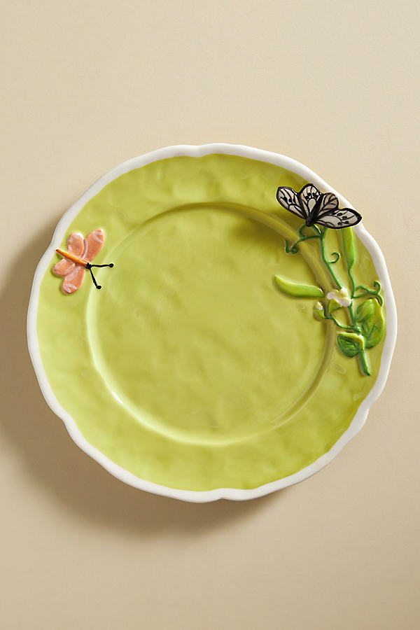 Anthropologie Faye Dessert Plate By  In Green Size Side Plate