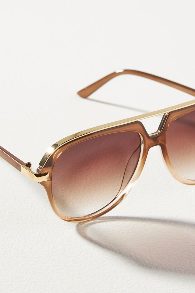Gradient Aviator Sunglasses #3