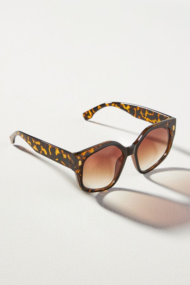 Anthropologie Tortoiseshell Tan Arms Cat-Eye Sunglasses - Crystal Floral Accents Tortoiseshell Sunglasses | Anthropologie main image 3