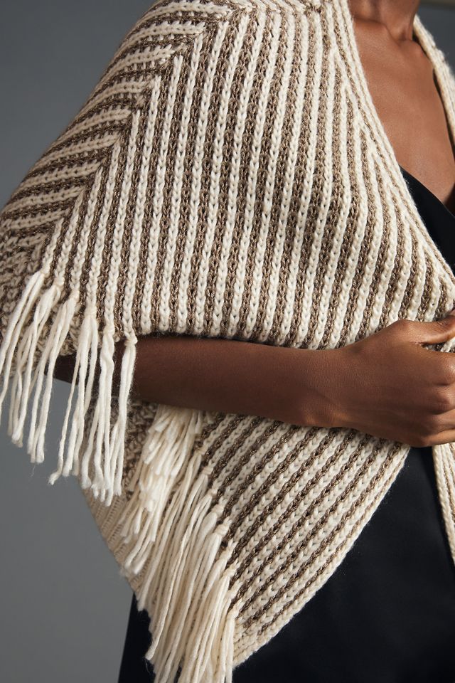 Metallic Fringe Cardigan Sweater #2