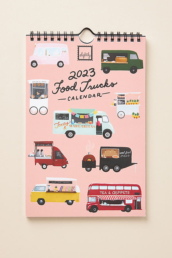 Food Trucks Mini Calendar By Anthropologie in Assorted