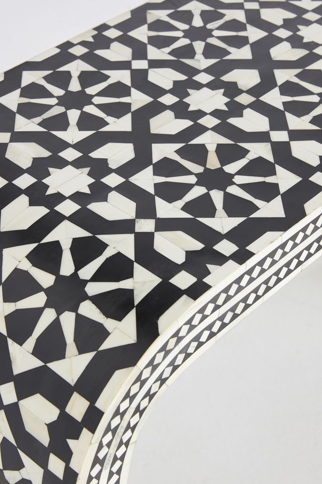 Moroccan Waterfall Inlay Console Table #3