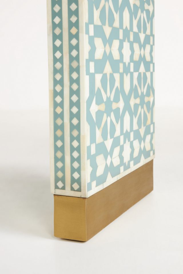 Moroccan Waterfall Inlay Console Table | Anthropologie