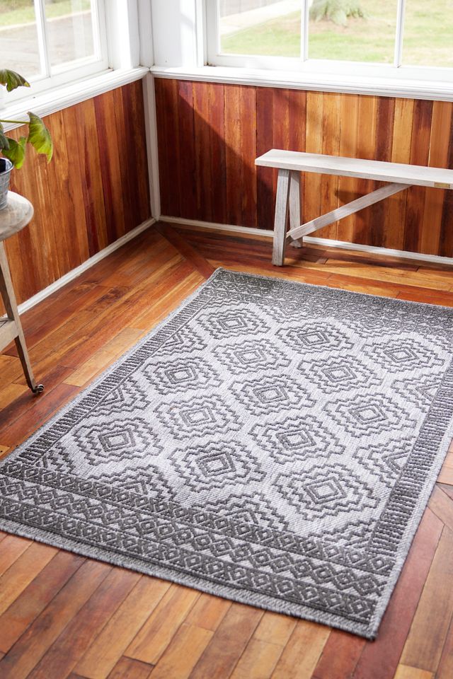 Geo Border Indoor/Outdoor Rug #1