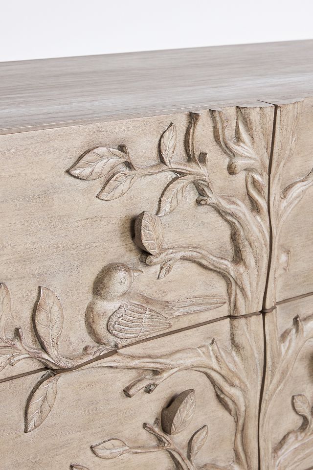 Anthropologie store carved dresser