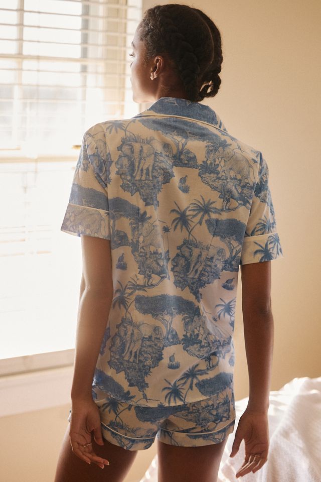 Desmond & Dempsey Loxodonta Short Pajama Set #2